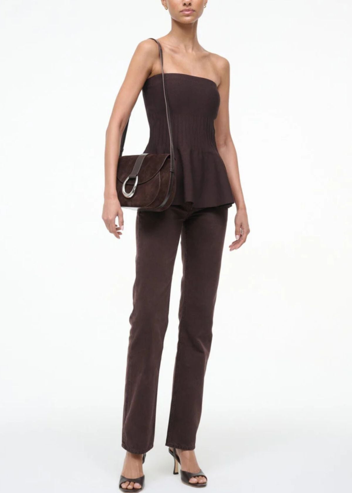 STAUD Bella Saddle Bag - Truffle