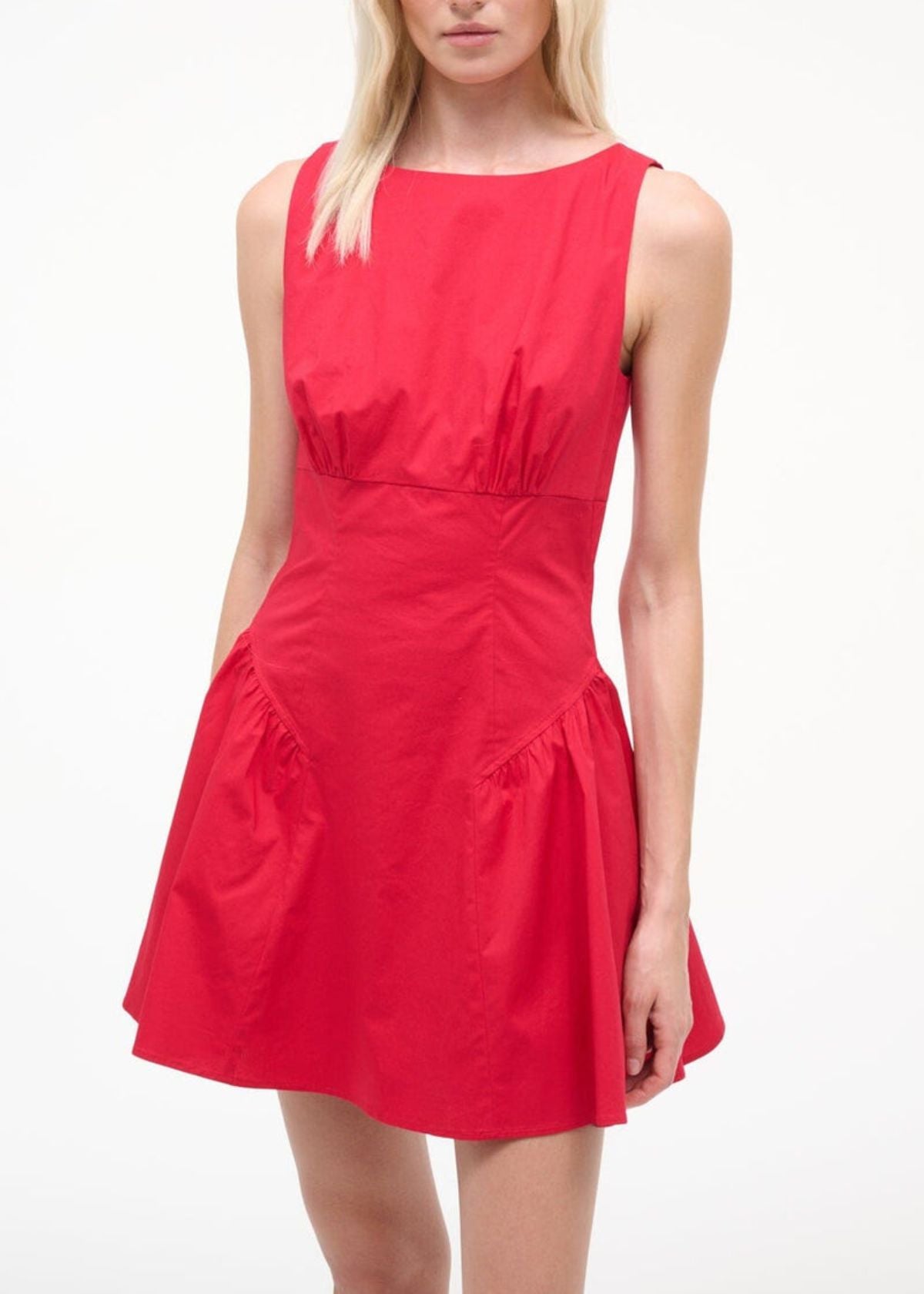 STAUD Gwen Mini Dress - Cherry
