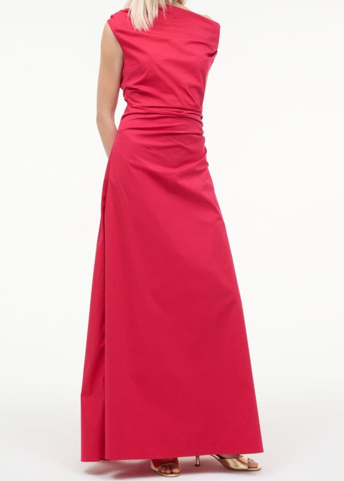 STAUD Phare Maxi Dress - Cherry