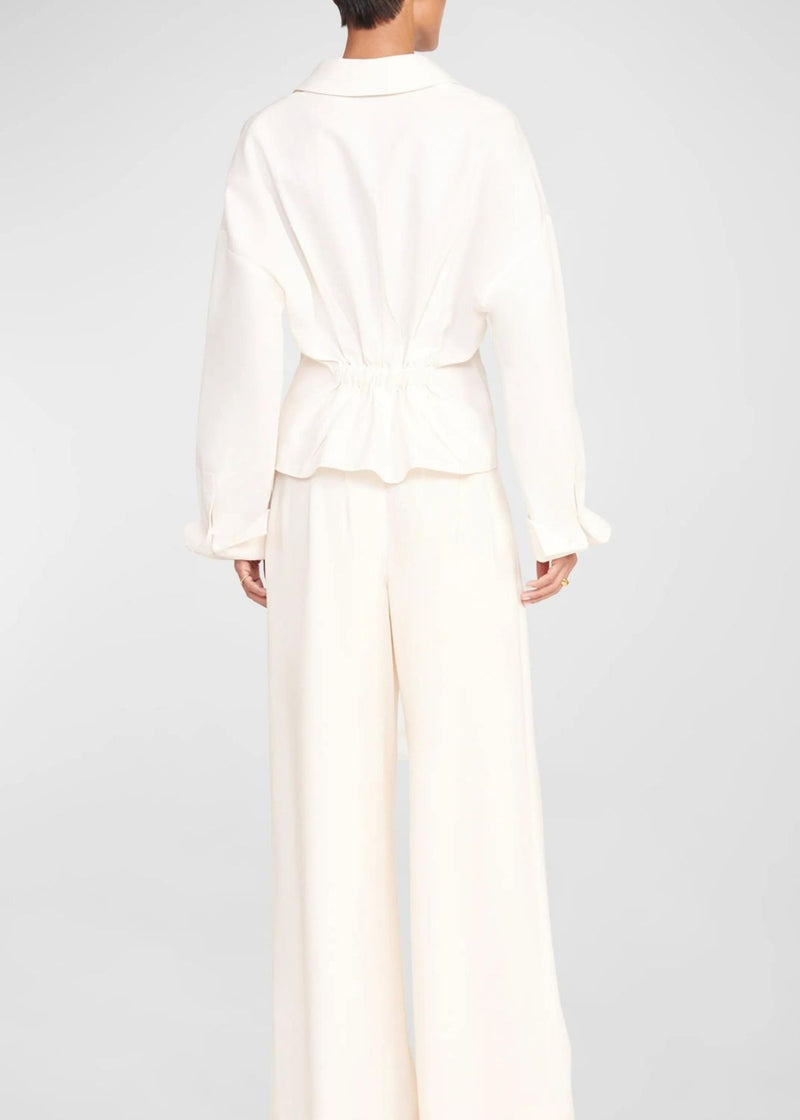 STAUD  Ophelia Tailored Top - Ivory