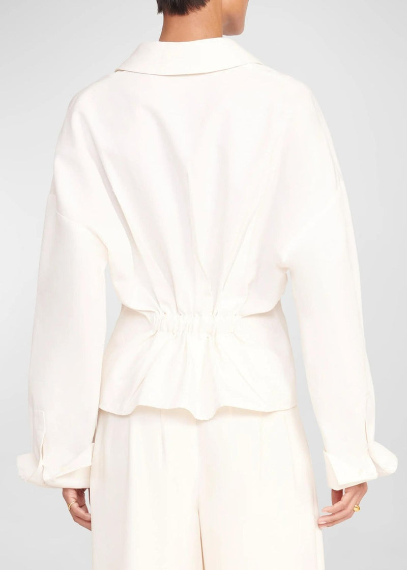 STAUD  Ophelia Tailored Top - Ivory