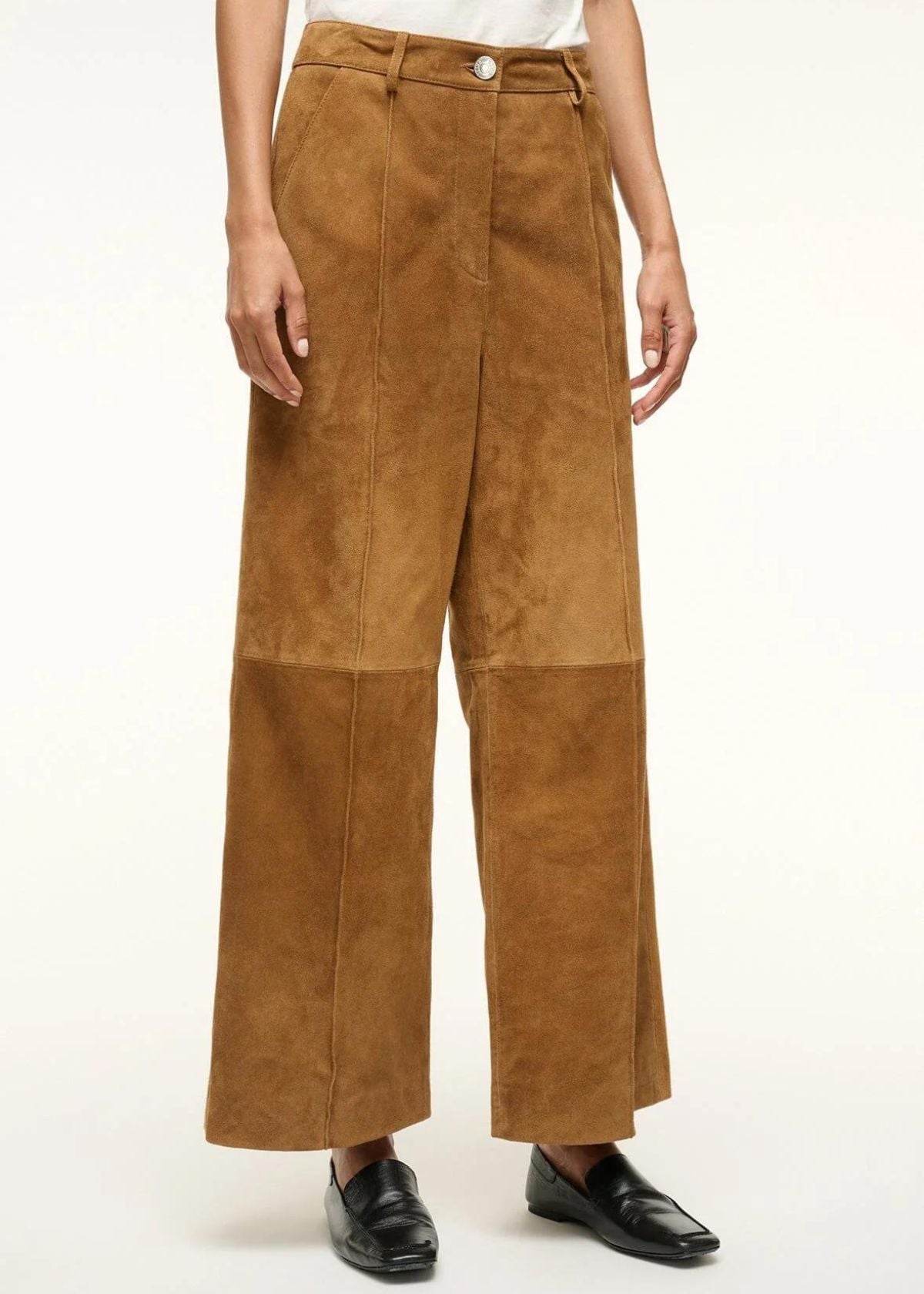 STAUD Masonry Pant - Tan Suede