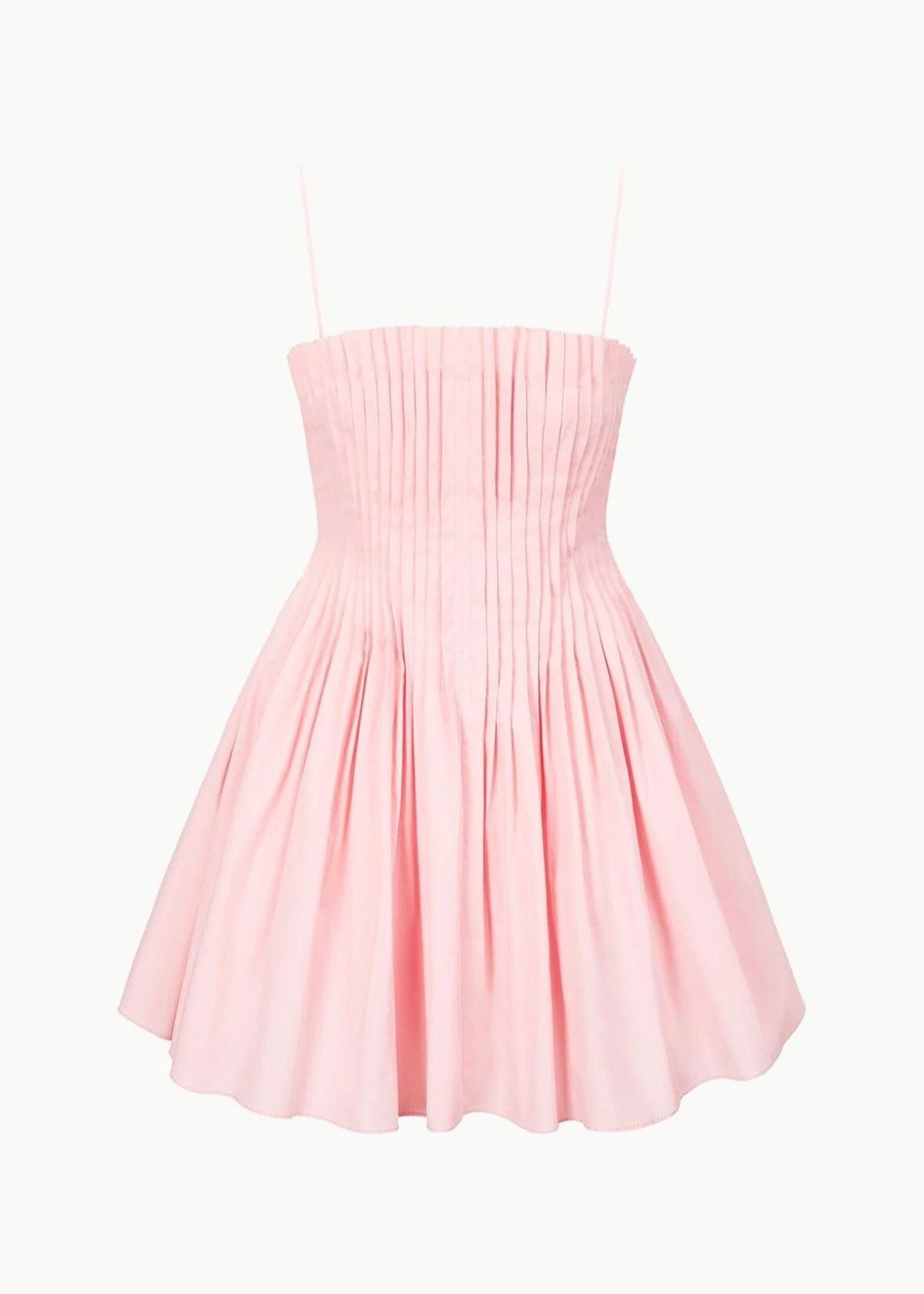 STAUD Mini Bella Dress - Pearl Pink