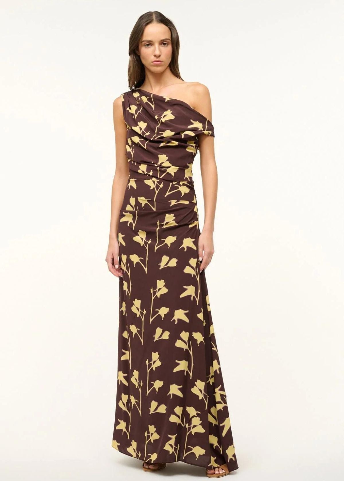 STAUD Maxi Phare Dress - Earth Pressed Floral