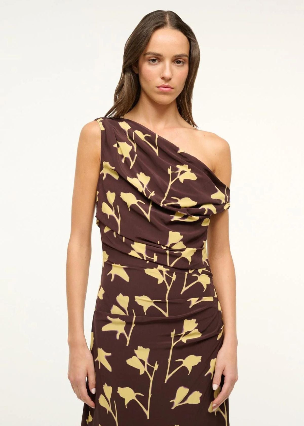 STAUD Maxi Phare Dress - Earth Pressed Floral