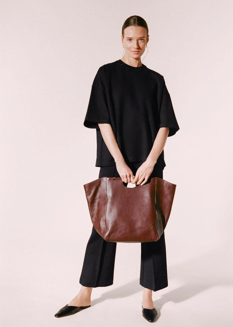 STAUD Mar Tote Handbag - Raisin