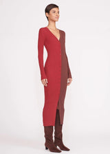 STAUD Shoko Sweater - Syrah/Chocolate