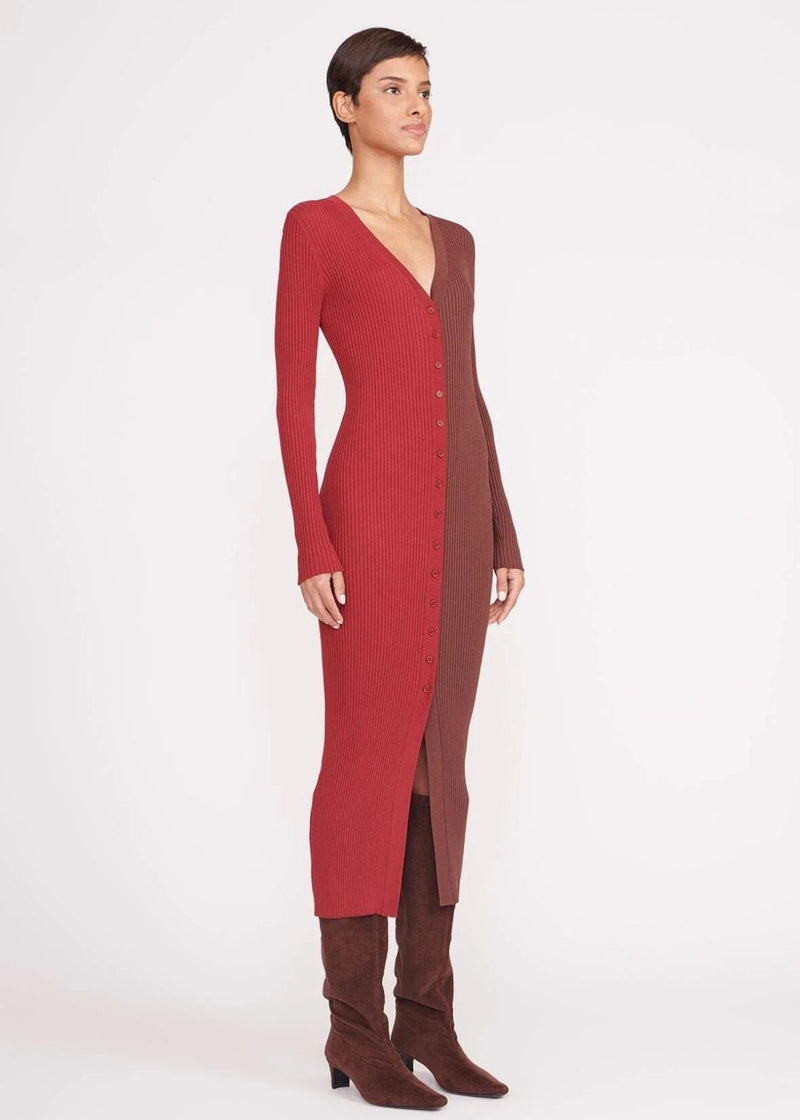 STAUD Shoko Sweater - Syrah/Chocolate