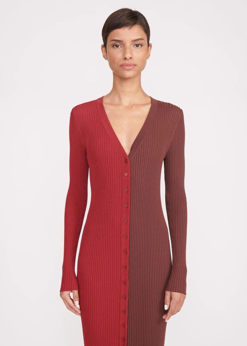 STAUD Shoko Sweater - Syrah/Chocolate