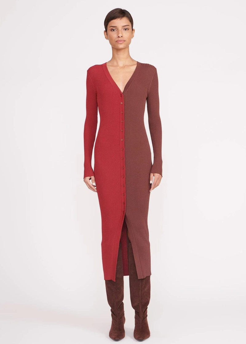STAUD Shoko Sweater - Syrah/Chocolate