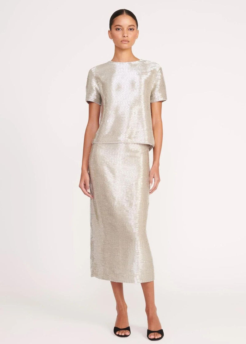 STAUD Ingrid Top - Silver