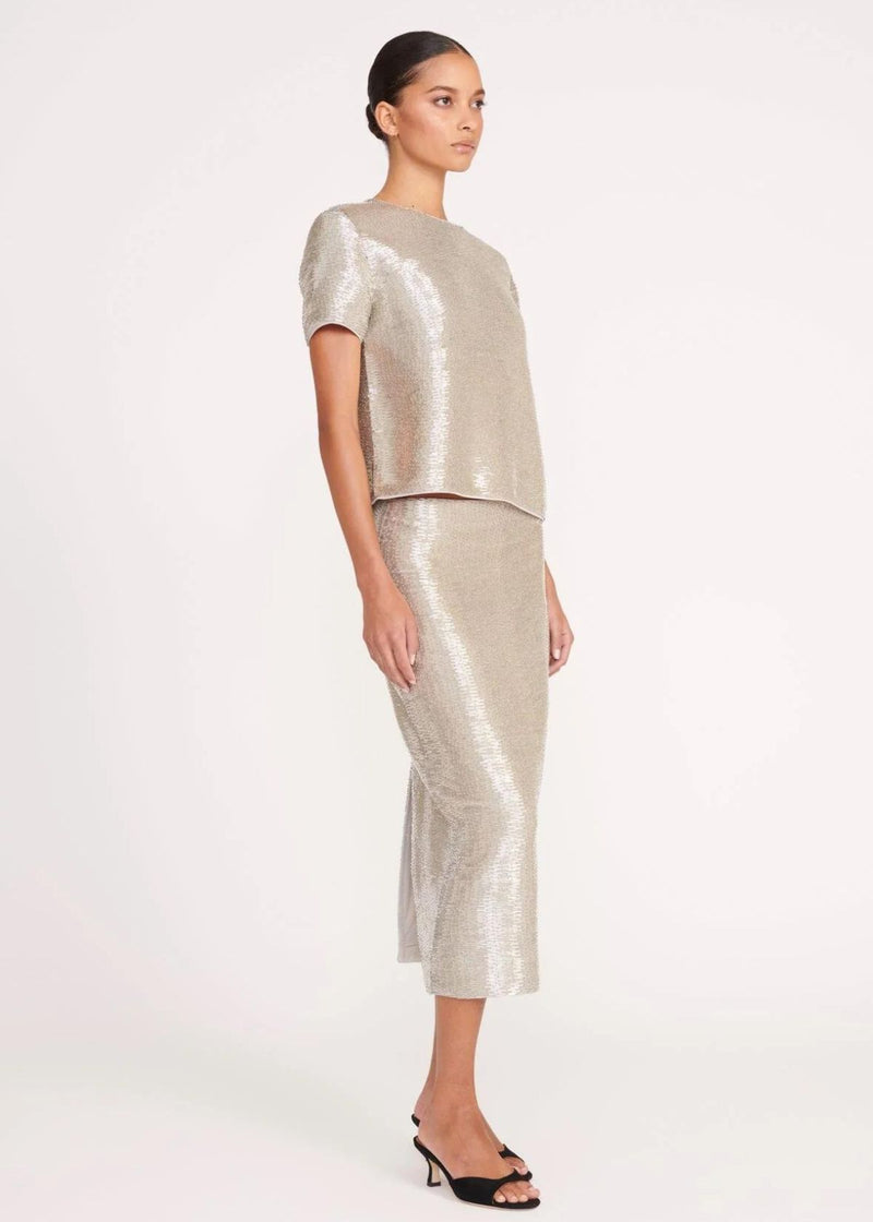 STAUD Ingrid Top - Silver