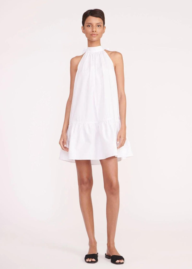 STAUD Marlowe Mini Dress - White