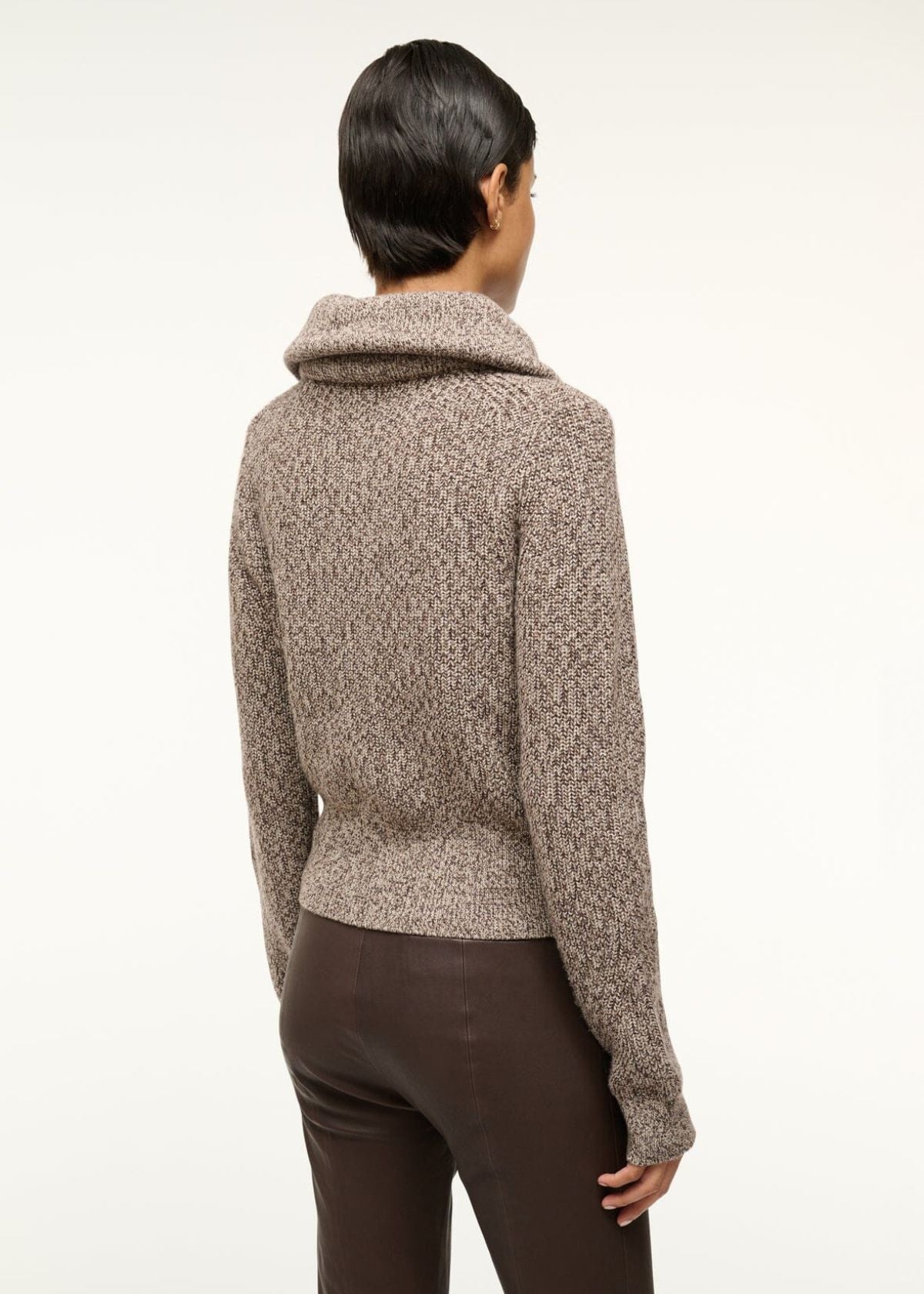 STAUD Christopher Sweater - Mocha Melange