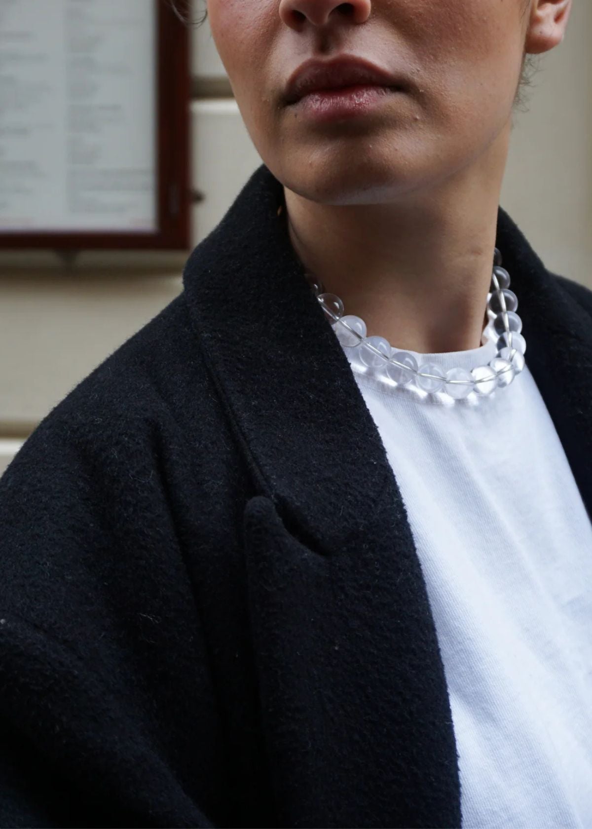 STELLAR WHISPERS Grace Clear Quartz Necklace - 42 cm