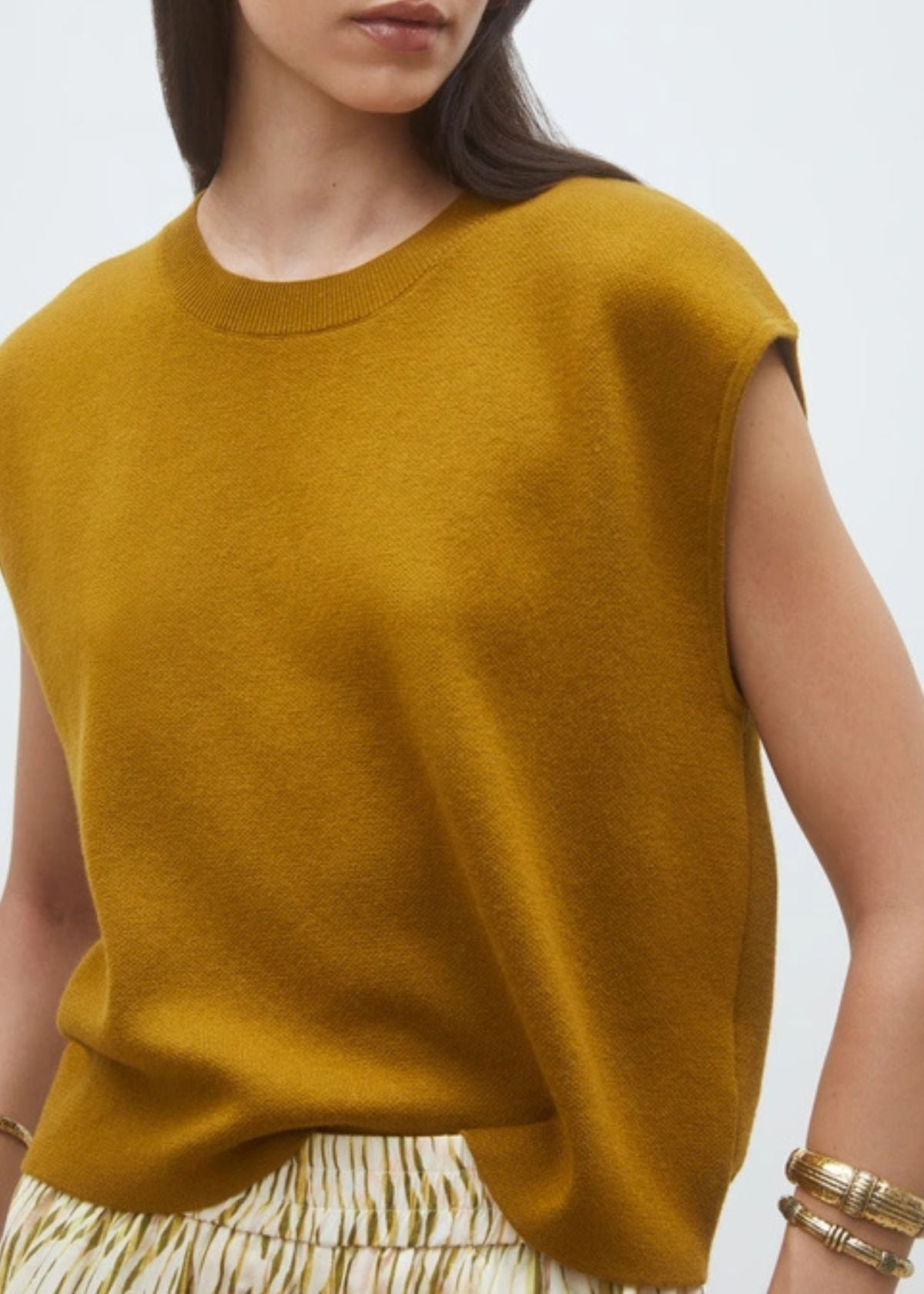 SUNCOO Plama Sleeveless Knit Top - Olive