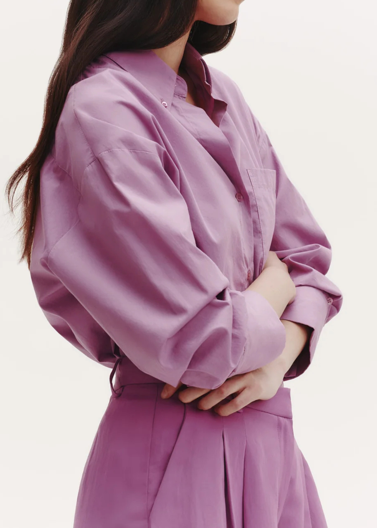 TWP J.D. Superfine Cotton Top - Lilac