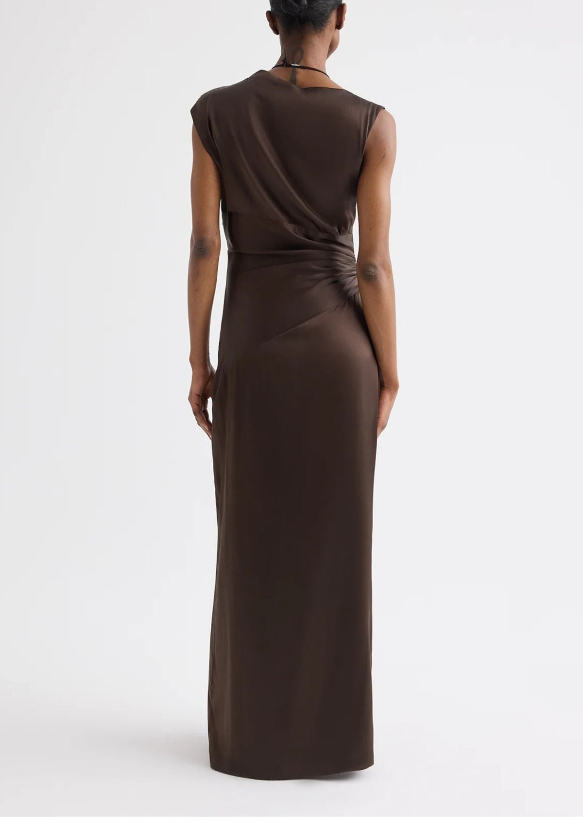 TWP On the Side Washed Silk Charmeuse Dress - Delicioso