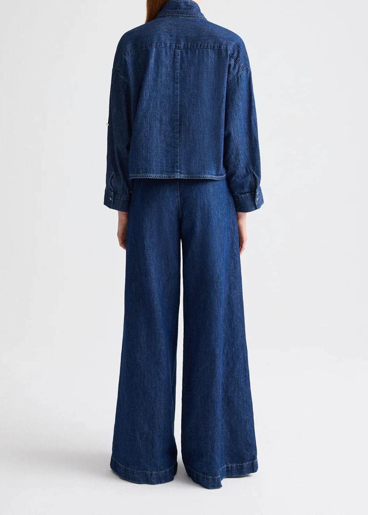 TWP Dillon Cotton Linen Denim Jean - Dark Stone