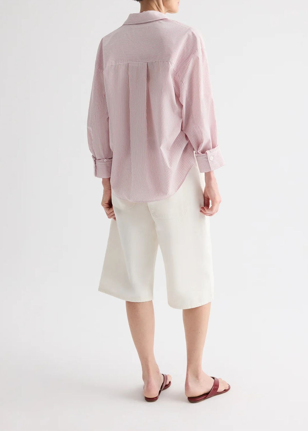 TWP Newest Earl Top - White/Red