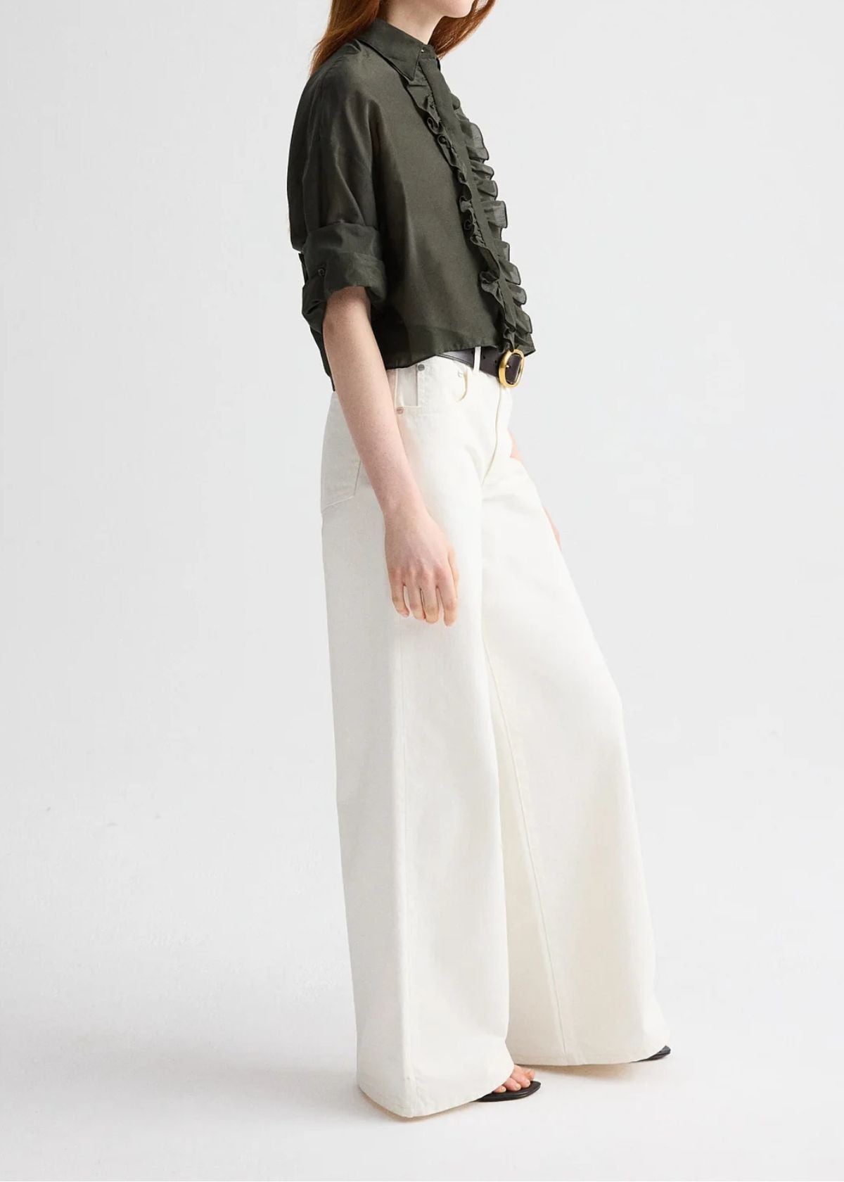 TWP Next Ex Top with Ruffle - Rosin