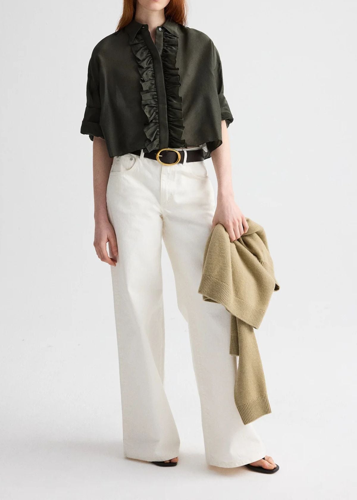 TWP Next Ex Top with Ruffle - Rosin