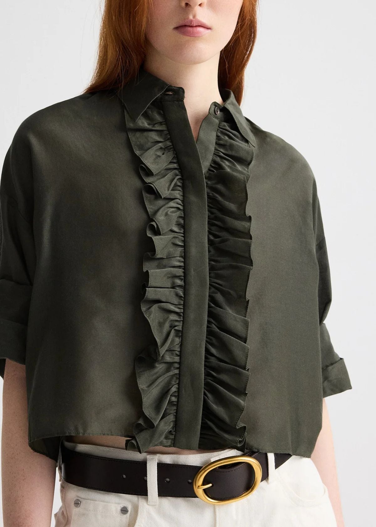 TWP Next Ex Top with Ruffle - Rosin