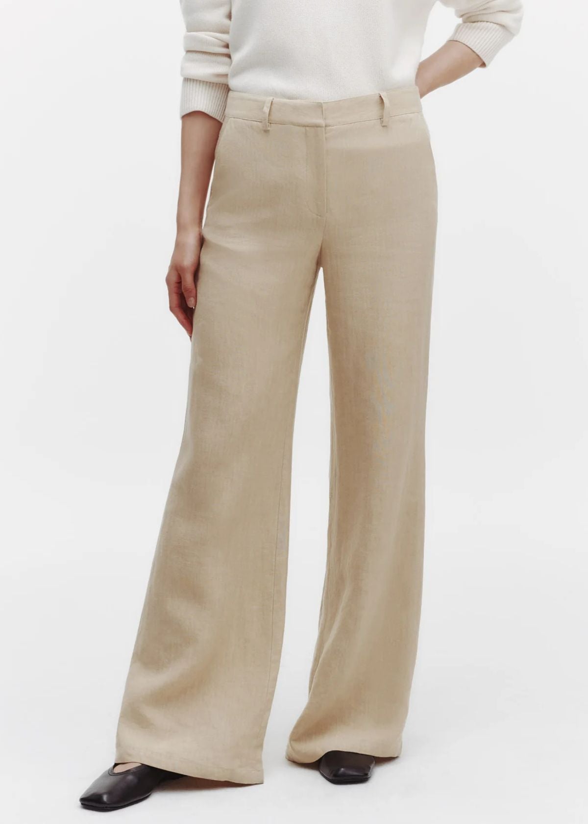 TWP Howard Washed Linen Pant - Safari