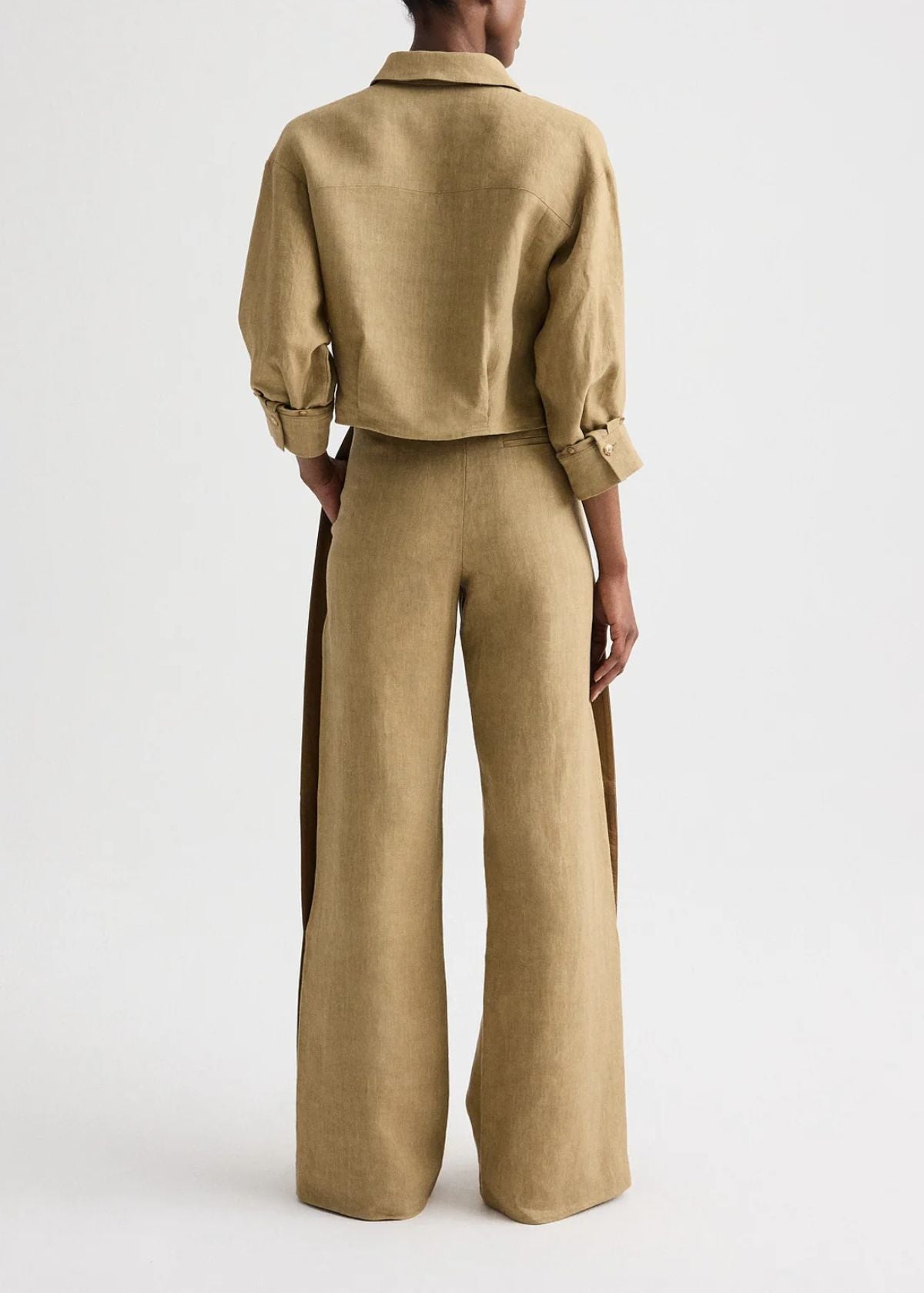 TWP Slim A Pant with Lip Tux - Kelp/Ermine