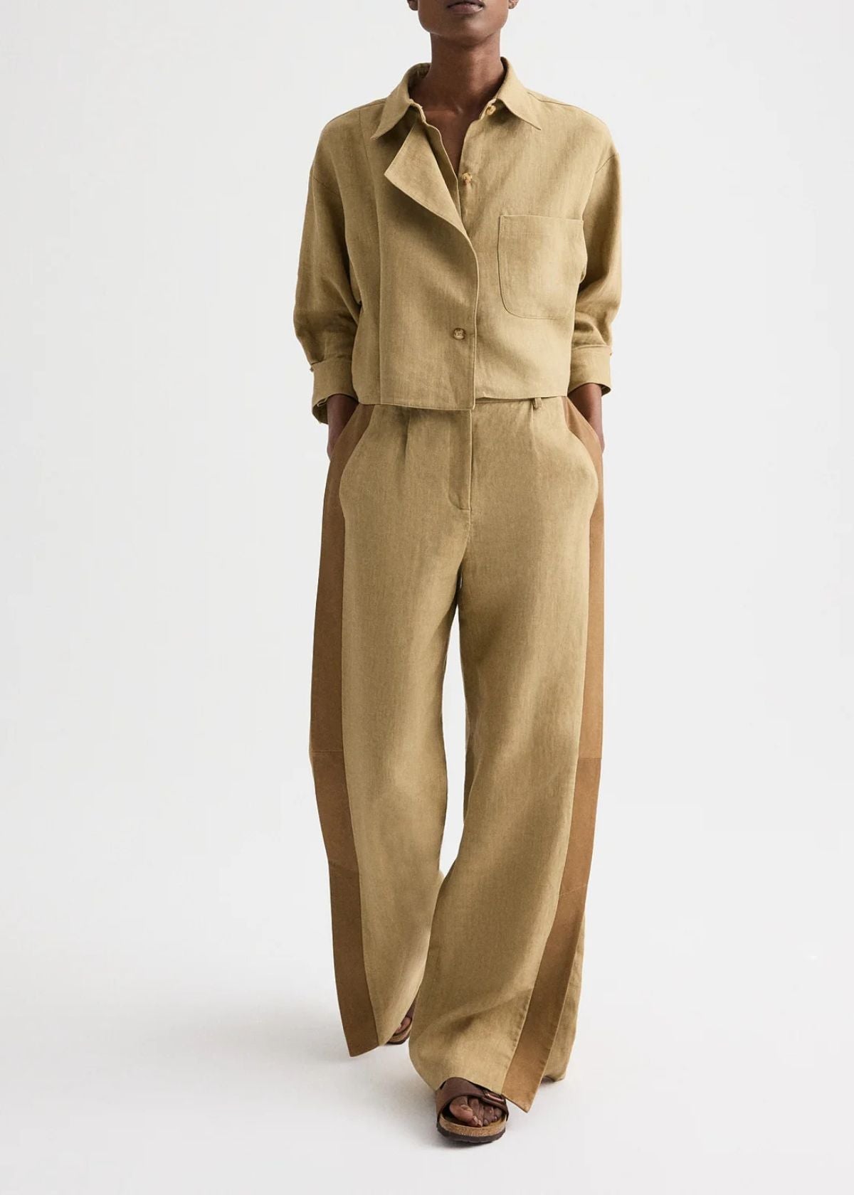 TWP Next Chapter Washed Linen Top - Kelp