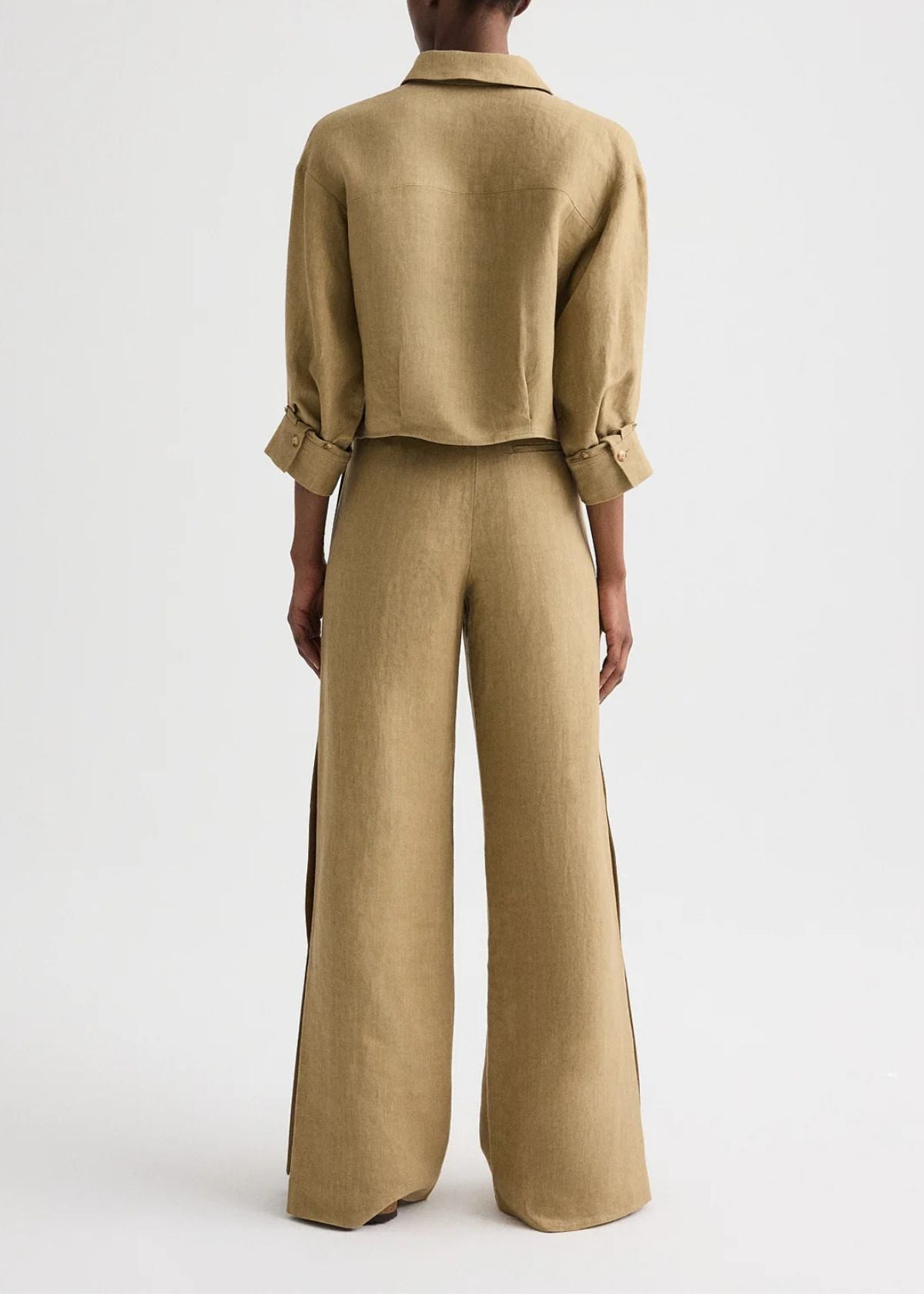 TWP Next Chapter Washed Linen Top - Kelp