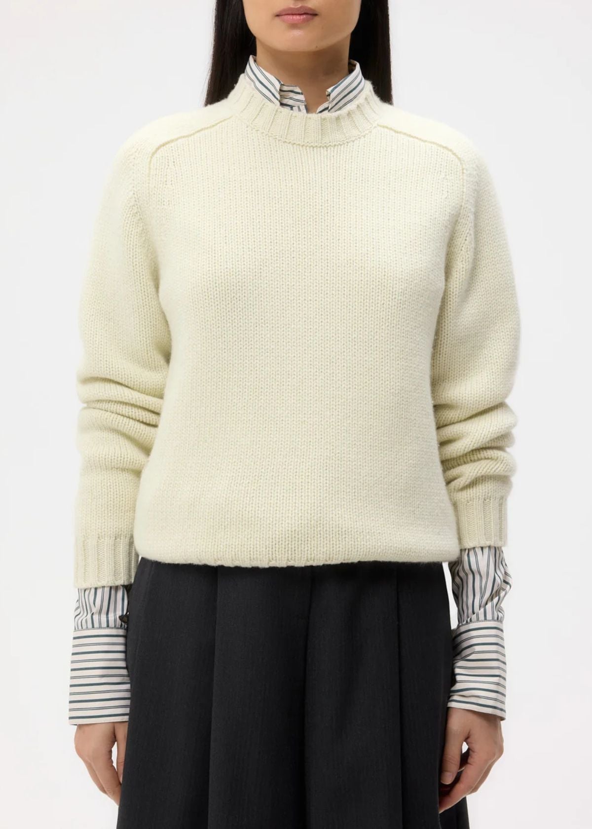 TWP New Jill Crew Sweater - Aloe Wash
