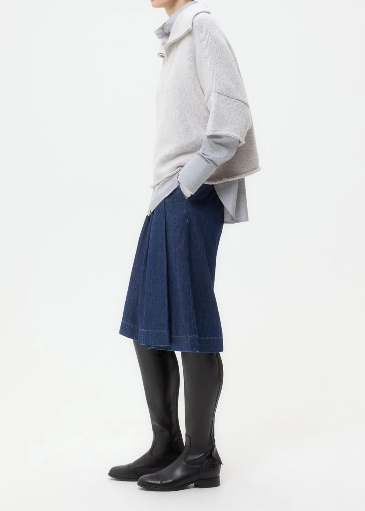TWP In the Morning Sweater - Light Heather Grey