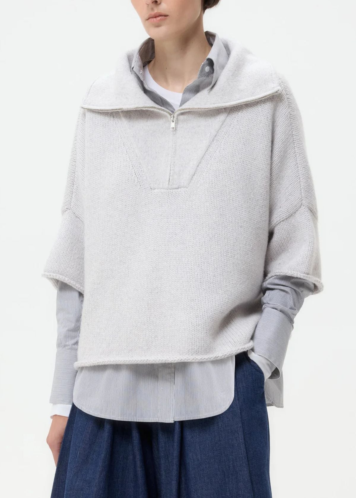 TWP In the Morning Sweater - Light Heather Grey