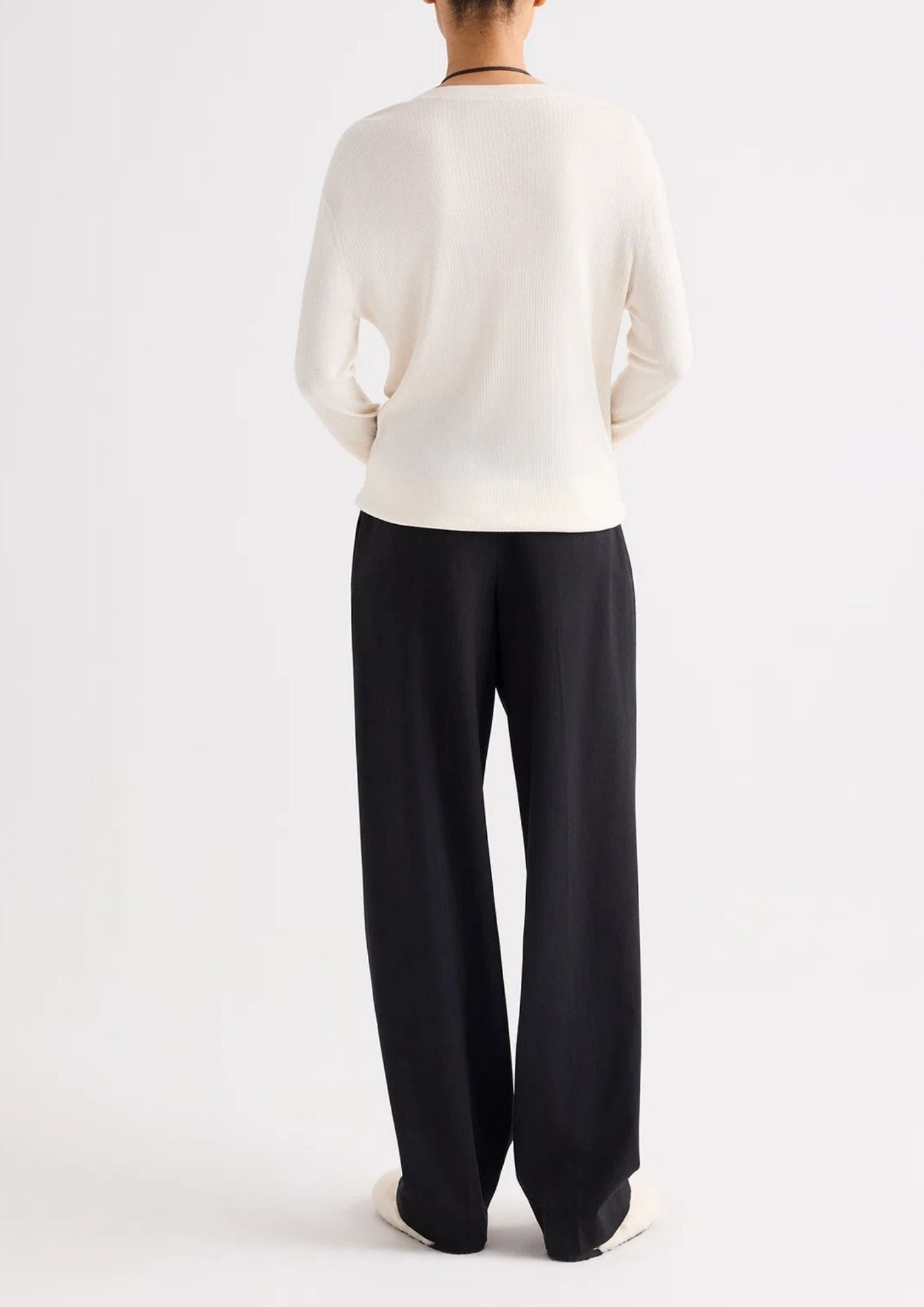 TWP Ivy Italian Wool Twill Pant - Smoke