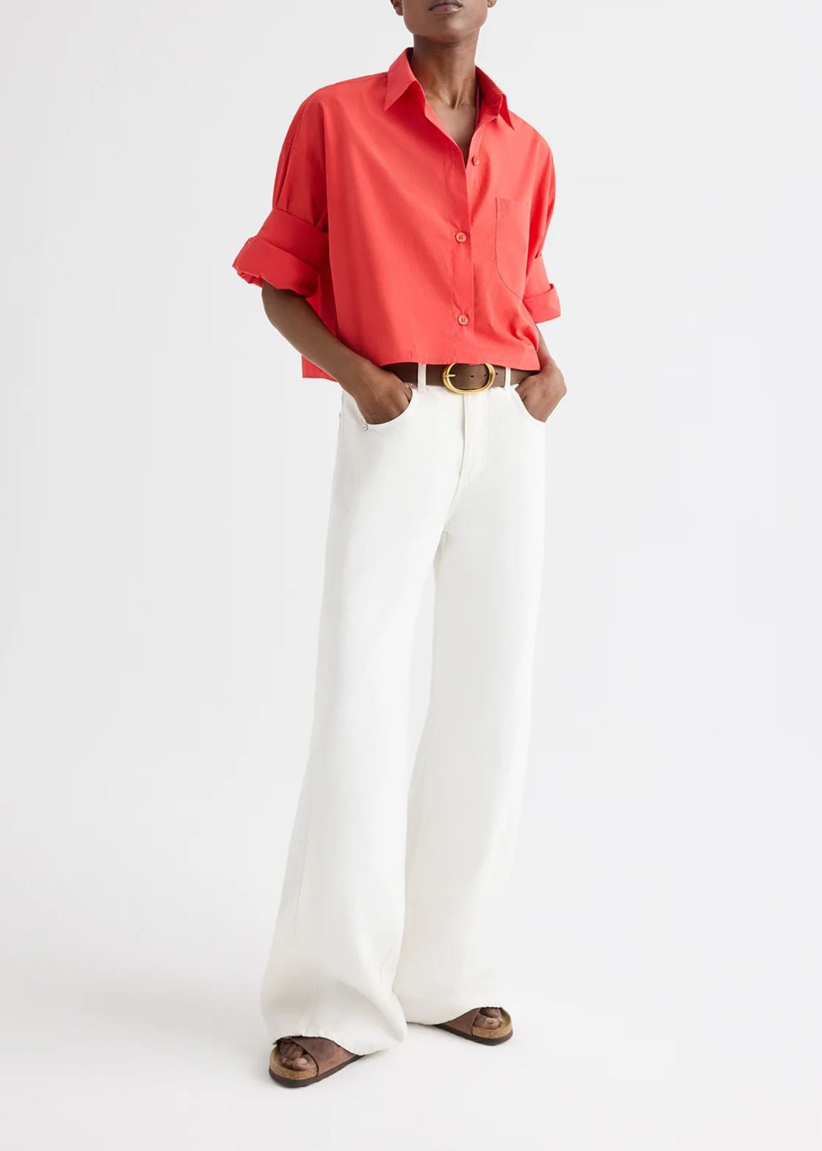 TWP Next Ex Superfine Cotton Top - Tomato
