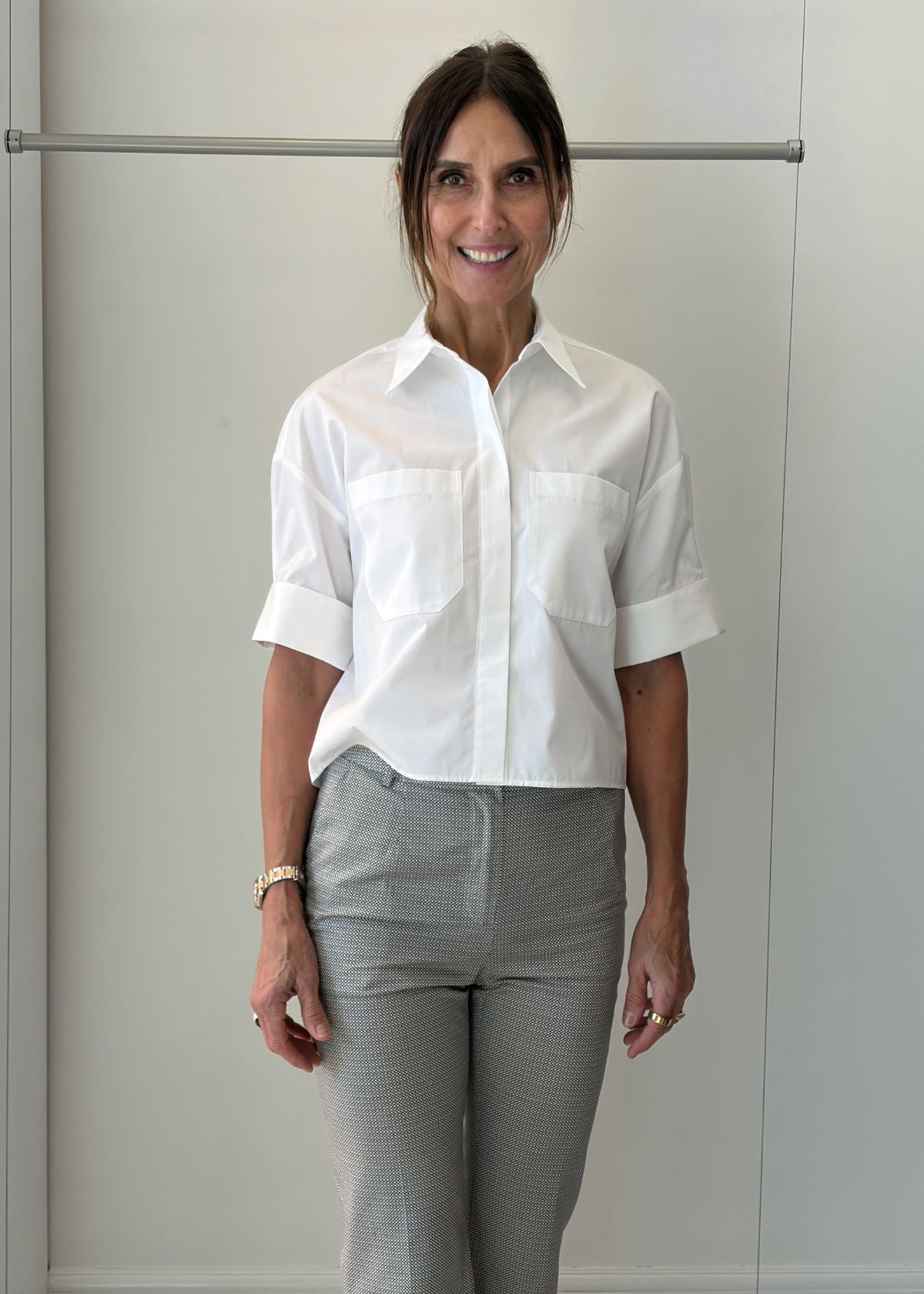 PUROTATTO Bootcut Pant - Grey Print