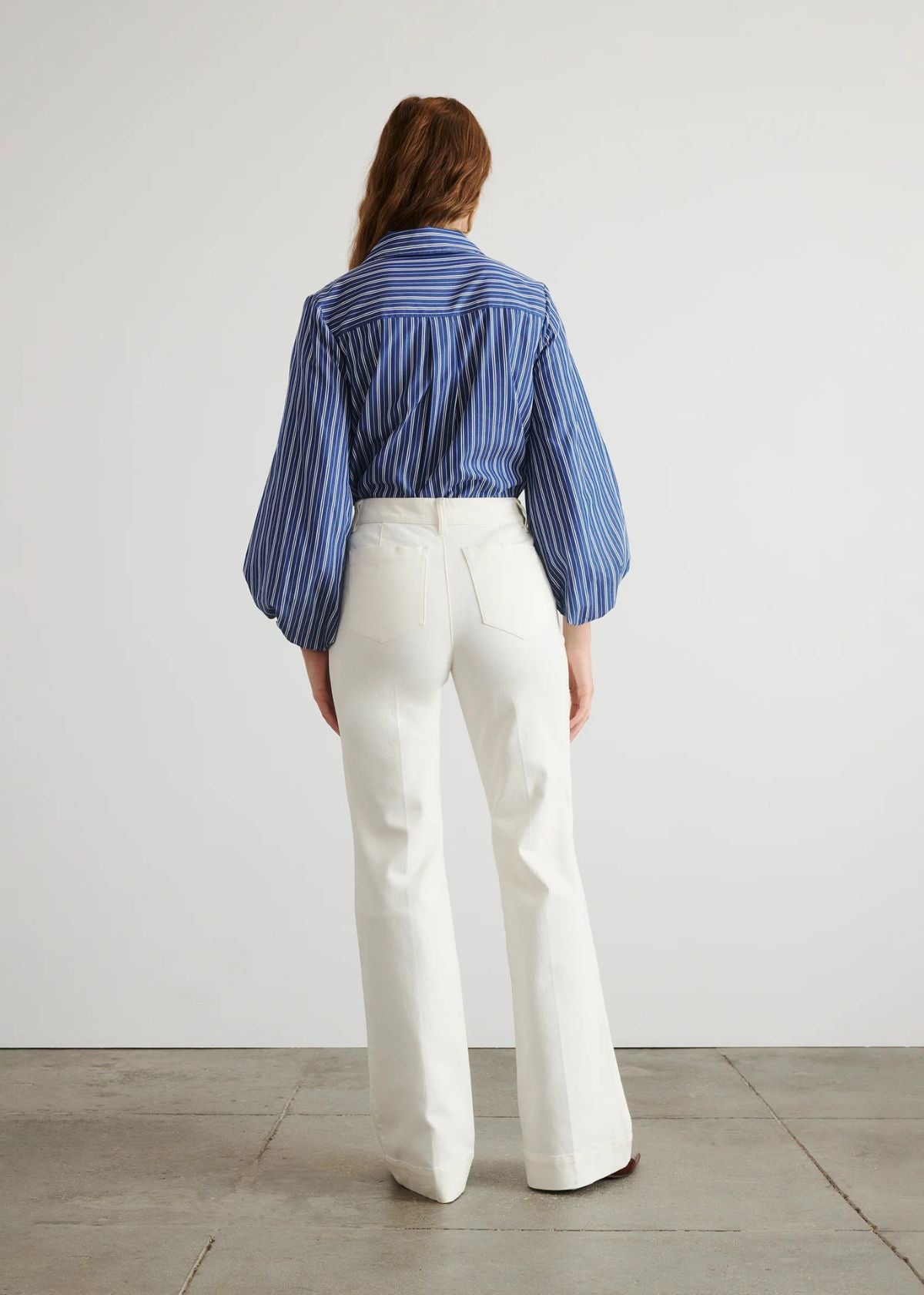 TANYA TAYLOR Nicole Denim Pant - Chalk