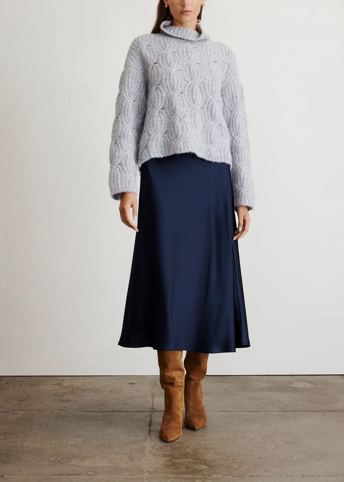 TANYA TAYLOR Opaline Sweater - Grey Sky