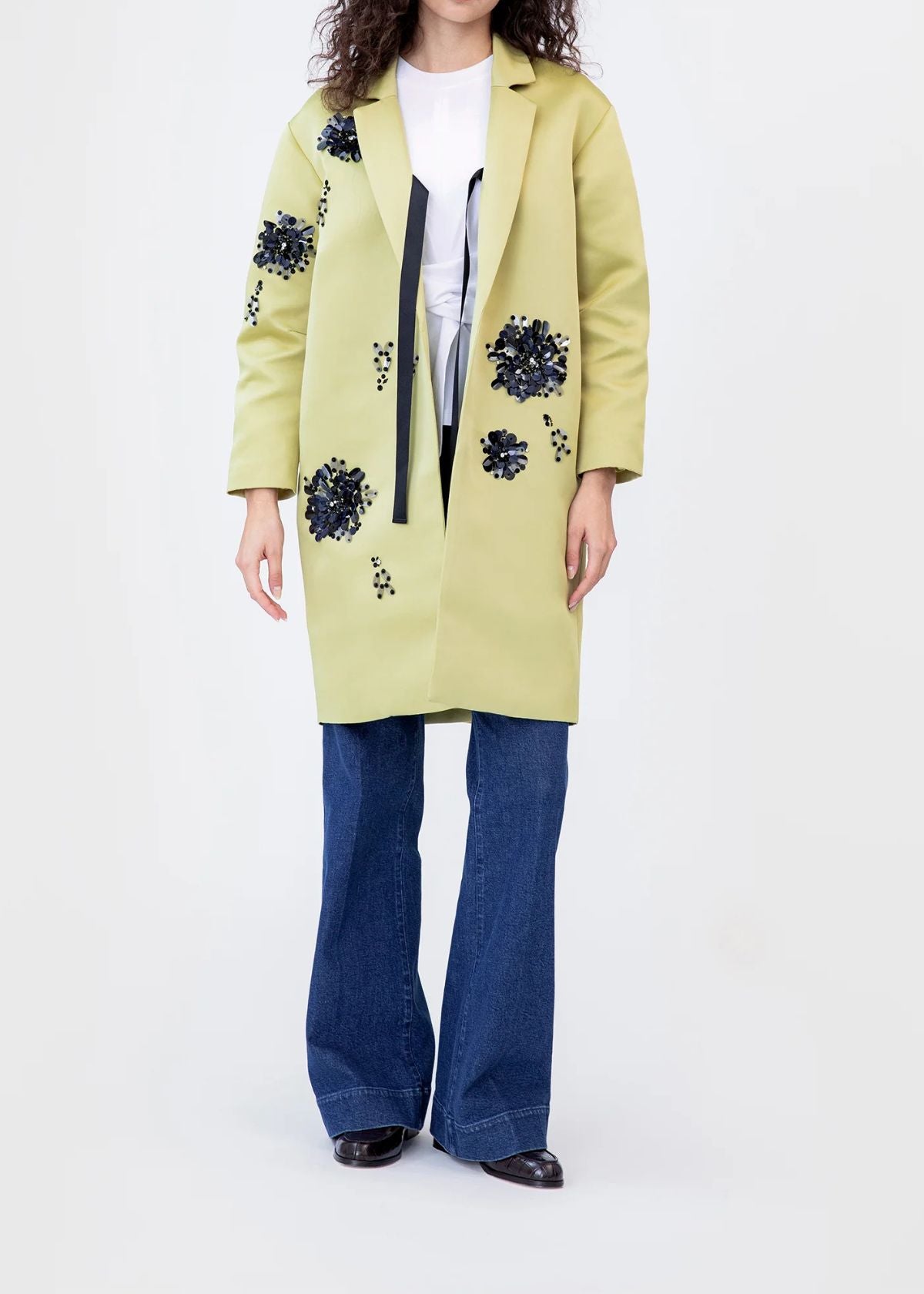 TANYA TAYLOR Alessandra Coat - Chartreuse