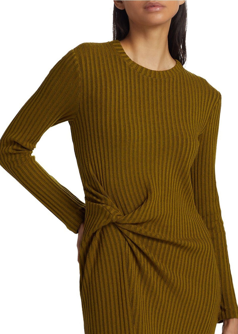 TANYA TAYLOR Elana Dress - Chartreuse and Black