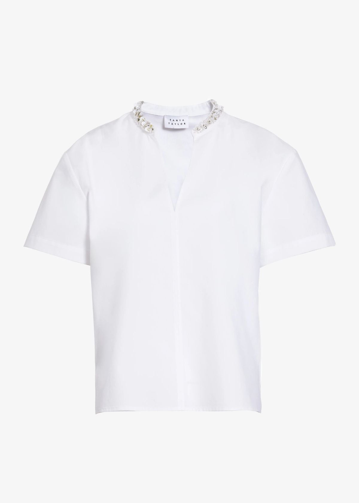 TANYA TAYLOR Aubrey Top - Optic White