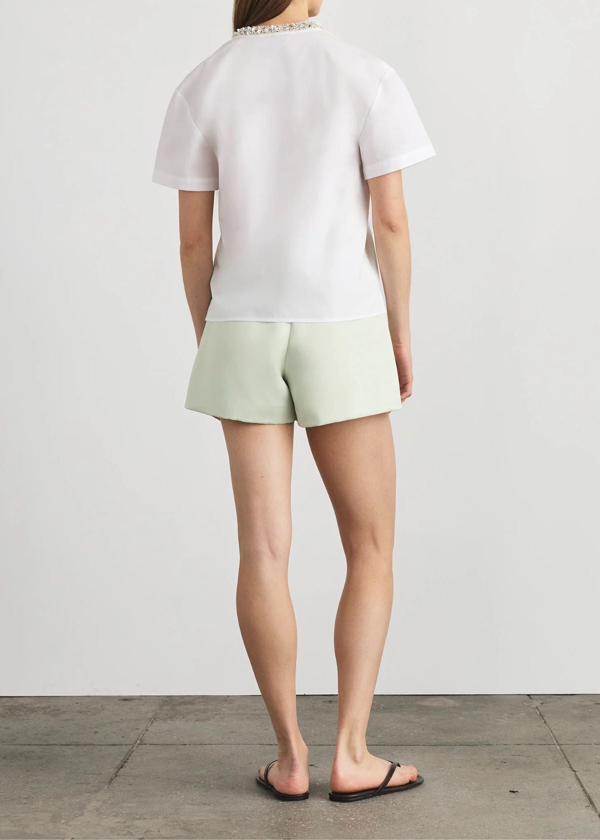 TANYA TAYLOR Aubrey Top - Optic White