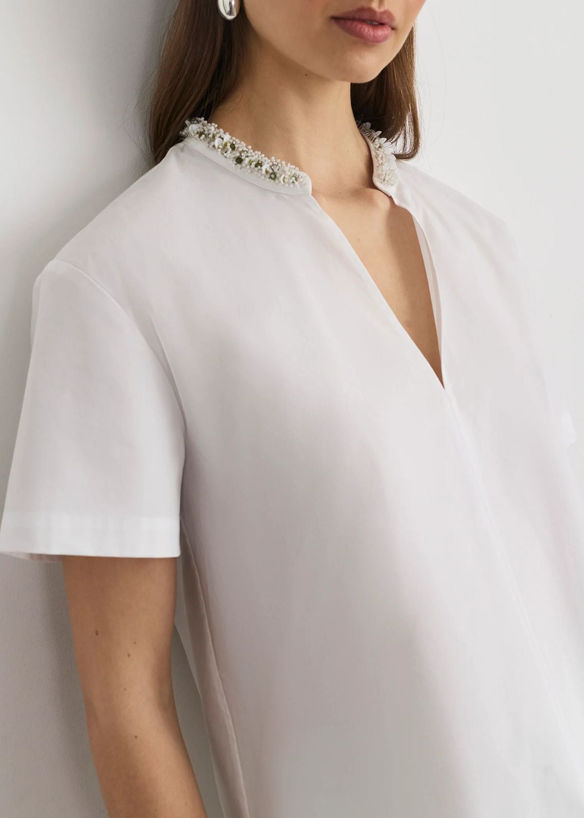 TANYA TAYLOR Aubrey Top - Optic White