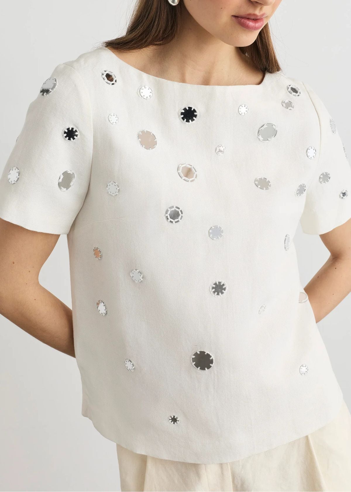TANYA TAYLOR Eden Top - Cream