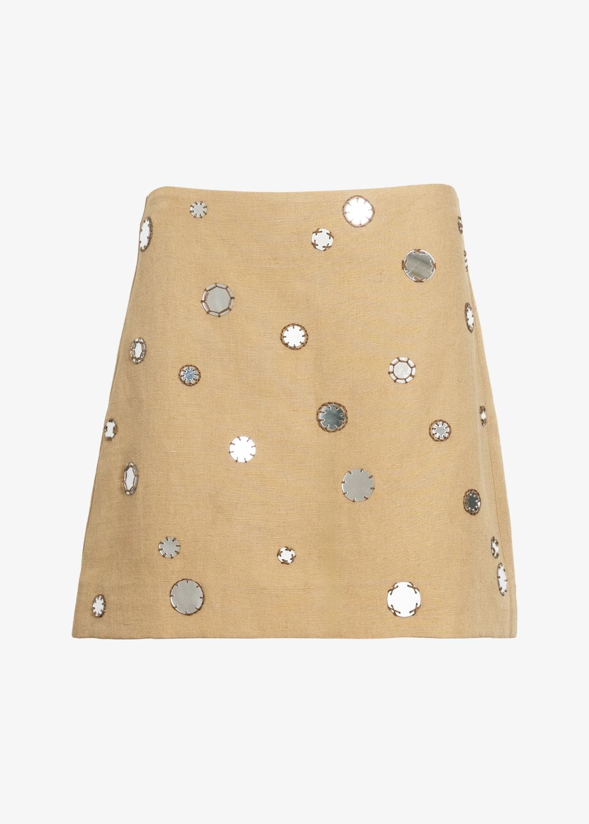 TANYA TAYLOR Ari Mini Skirt - Dark Khaki