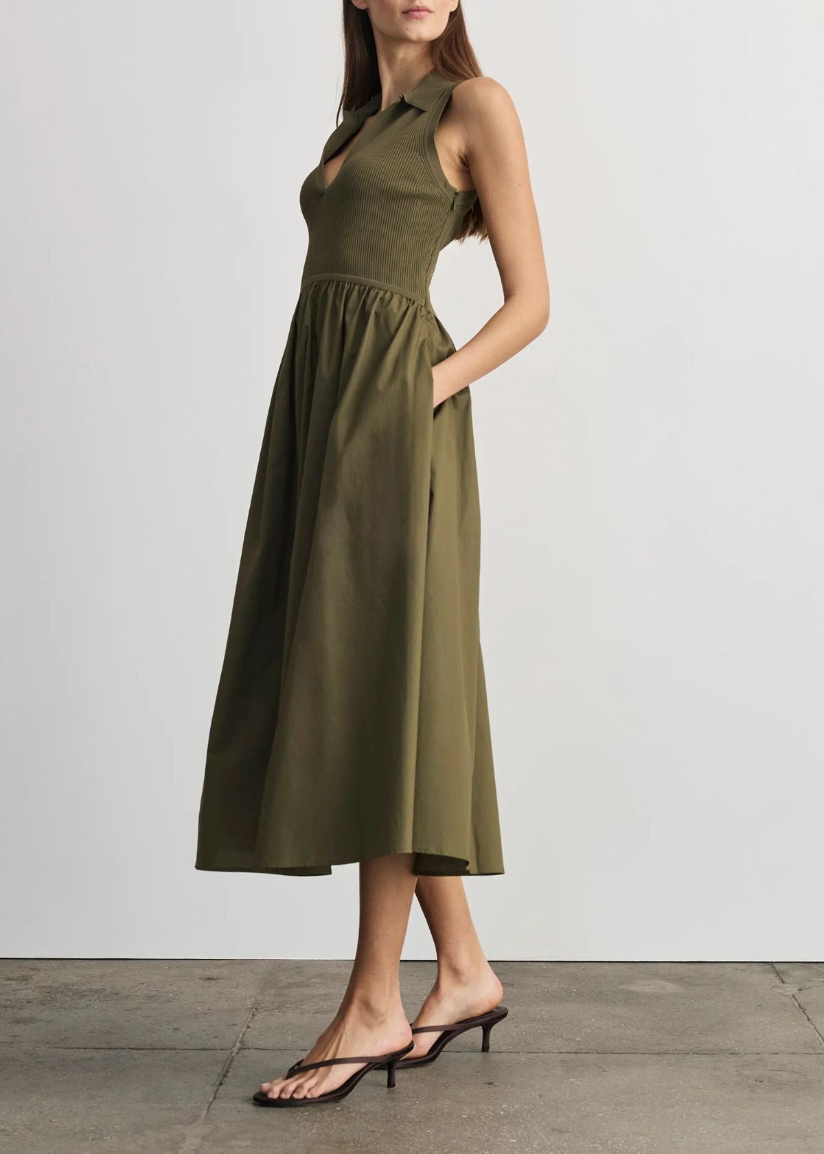 TANYA TAYLOR Bess Midi Dress - Fern
