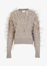 TANYA TAYLOR Lexia Knit Sweater - Sparrow Grey