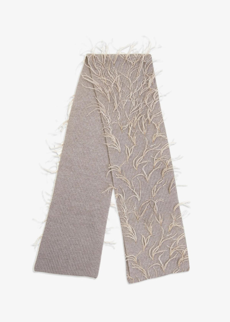 TANYA TAYLOR Fae Knit Scarf - Sparrow Grey