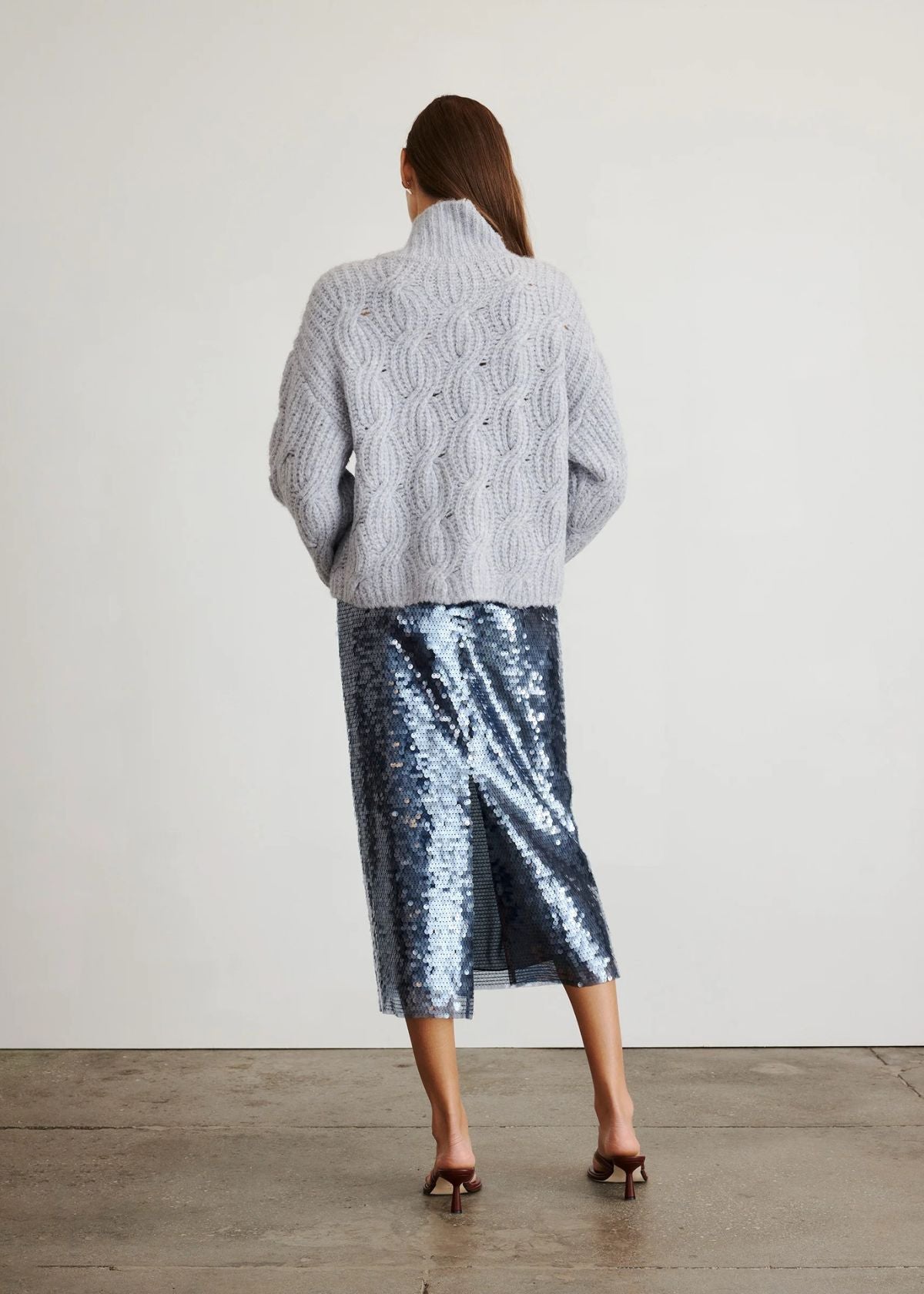 TANYA TAYLOR Kiah Midi Skirt - Midnight